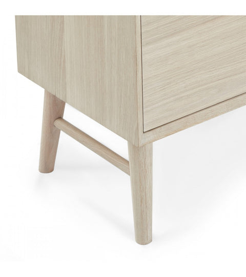 Rootz TV-tafel - Mediastandaard - Entertainmentconsole - Constructie van massief eikenhout - Uitgebreide opbergruimte - Stille werking - 42 cm x 160 cm x 50 cm