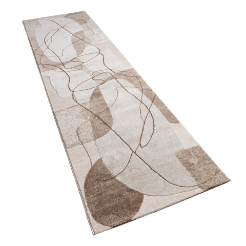 Geometric & Botanical Pattern Rug – Soft, Durable – Modern Elegant Design