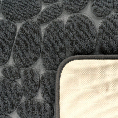 Memory Foam Bath Mat – Soft, Durable, Embossed Patterns – Quick Dry – Modern Style