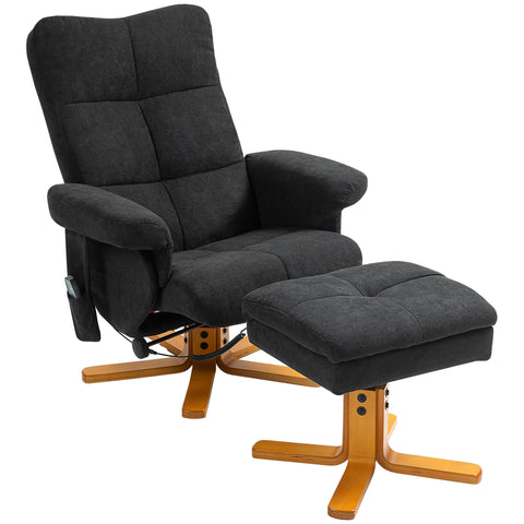 Rootz Massage Chair Recliner - Relaxation Seat - Cinema Chair - 145° Tilt - Polyester - 80cm x 86cm x 99cm
