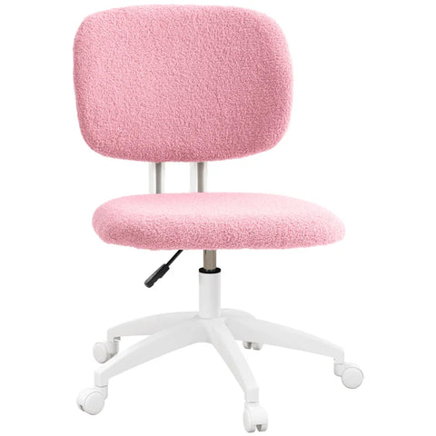 Rootz Office Chair - Computer Chair - Swivel Chair - Height Adjustable - Foam Padding - Pink - 48 cm x 53 cm x 80-90 cm