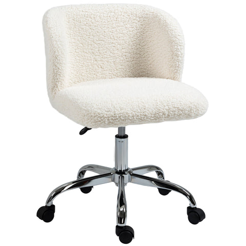 Rootz Office Chair - Swivel Chair - Height Adjustable Chair - Ergonomic Support - 57cm x 58cm x 73-83cm - Sheepskin Cover