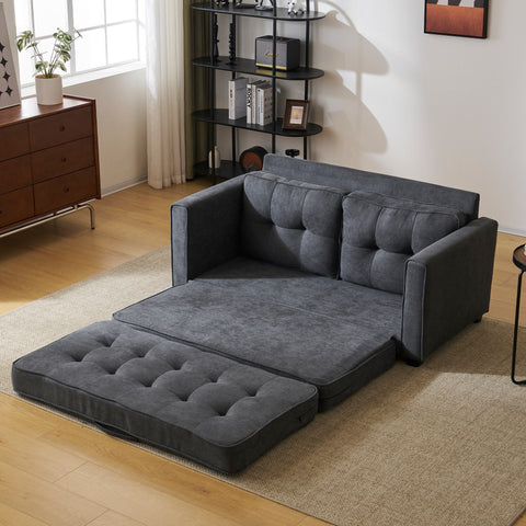 Rootz Modern 2-Seater Sofa Bed - Convertible Couch - Sleeper Sofa - Double-Layer Padding - 151L x 75W x 86H cm