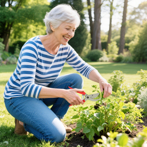 Rootz Hedge Trimmer Set - Garden Scissors - Pruning Shears - Effortless Gardening - Red+Black - Scissors 51.5x17.5x4cm, Shears 65x20x2.4cm