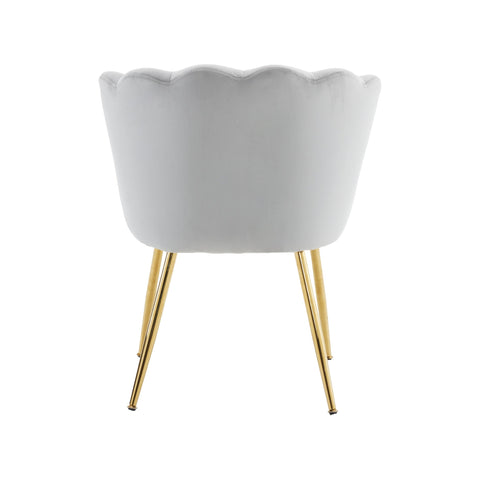 Rootz 2 Piece Set Padded Dining Chairs - Upholstered Chairs - Velvet Chairs - Ergonomic Comfort - 63cm x 58cm x 77cm