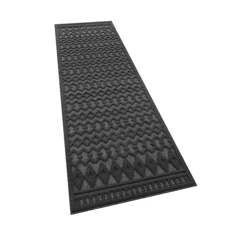 Indoor & Outdoor Rug – Geometric Design – Durable Short Pile – Easy to Clean – Versatile Use
