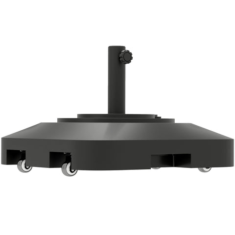 Rootz Garden Umbrella Stand - Parasol Base - Fillable Stand - Stability & Mobility - 48cm x 48cm x 32.5cm