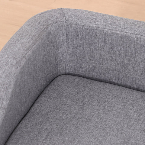 Rootz Pet Sofa - Scandinavian Bed - Dog Couch - Soft Upholstery - Eucalyptus Wood - 75cm x 55cm x 39cm