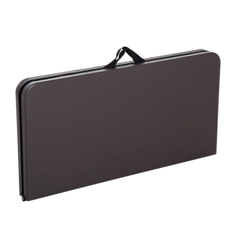 Rootz Folding Camping Table - Picnic Table - Outdoor Table - Powder-Coated Metal Frame - Easy-Care Plastic Top - 86cm x 86cm x 71.5cm