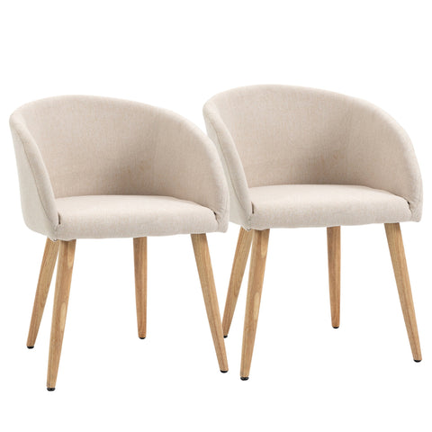 Rootz 2 Piece Set Dining Room Chairs - Kitchen Chairs - Ergonomic Chairs - Scandinavian Style - 55cm x 56cm x 74cm