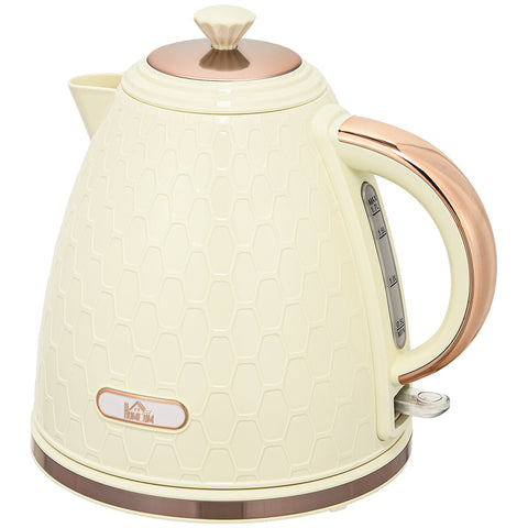 Rootz Quick Cooker Kettle - 2200W Electric Pot - Instant Boiling - Safe & Efficient - 24.2cm x 19.4cm - Brown