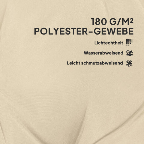 Rootz 4 Piece Set Seat Cushion - Chair Cushion - Stool Pillow - Maximum Comfort - 108cm x 50cm x 5cm - Indoor Outdoor Use - UV & Water-Resistant