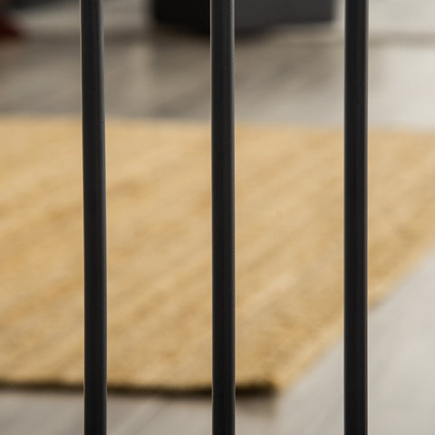 Rootz Pet Security Grille - Pet Barrier - Safety Gate - Adjustable Width - 74 to 80 cm x 76.2 cm - Steel & Pine Wood - Double Locking System