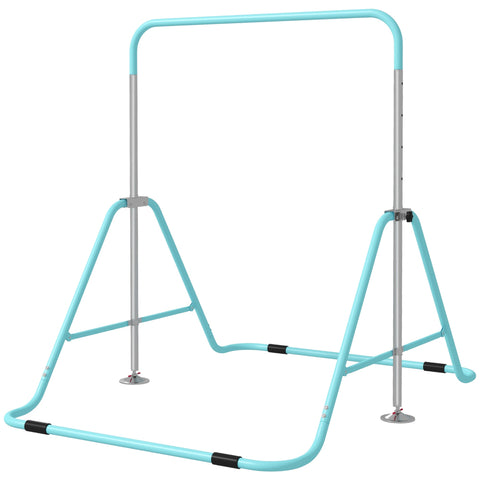 Rootz Children's Aerobics Bar - Gymnastics Pole - Adjustable Gymnastics Bar - Height Adjustable 88-128cm - Foldable for Easy Storage - 154x106.2x88-128cm