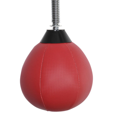 Rootz Boxing Frame - Punching Bag Stand - Wall Mounted Boxing Equipment - Steel Frame - Adjustable Height - Training Reflexes - Red - 79cm x 72cm x 20cm
