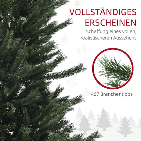 Rootz Christmas Tree - Artificial Pine - Flame Retardant Branches - Sturdy Steel Base - Green - Ø100cm x 180cm