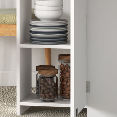 Rootz Foldable Dining Table - Pull-Out Table - Expanding Table - Seats 2-4, Space-Saving - 120cm x 72cm x 75cm Brown