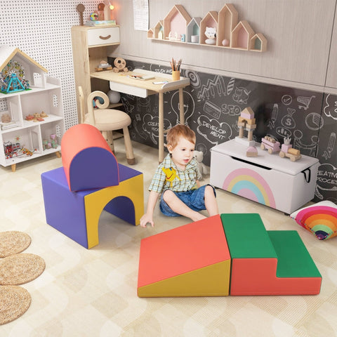 Rootz Soft Building Block Set - Foam Play Blocks - Children's Learning Toys - Safety Padding - 150cm x 50cm x 39cm