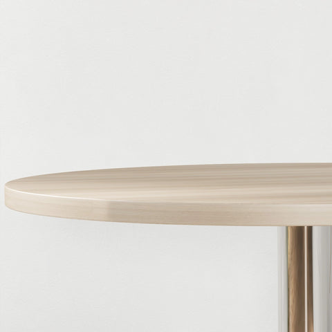 Rootz Round Bar Table - High Kitchen Table - Adjustable Height Table - Height Adjustable 69-91 cm - 360° Rotating - 60cm x 60cm x 69-91cm