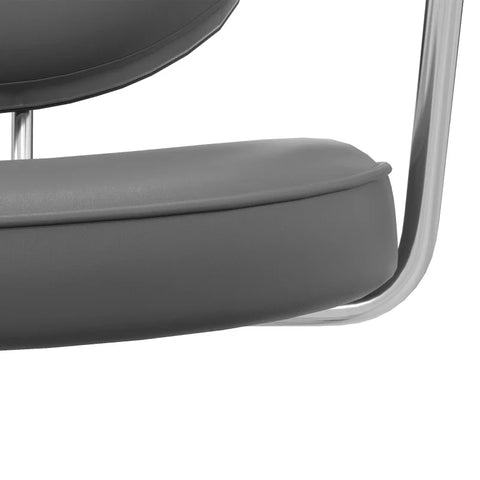 Rootz Office Chair - Desk Chair - Height Adjustable - Tilt Function - Faux Leather - Foam - Cream - 60 Cm X 60 Cm X 92 Cm