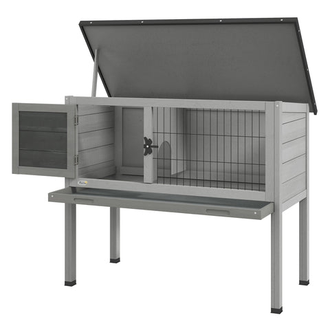 Rootz Rabbit Stable - Winter-Proof Hutch - Outdoor Animal Shelter - Durable Protection - 84x43x70 cm