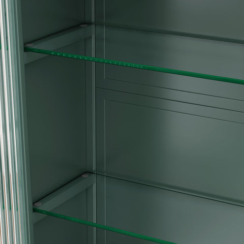 Rootz 3-Door Wall Hanger - Glass Shelf - Elegant Storage - Versatile Design - 90cm x 20cm x 70cm - Adds Sophistication to Any Room