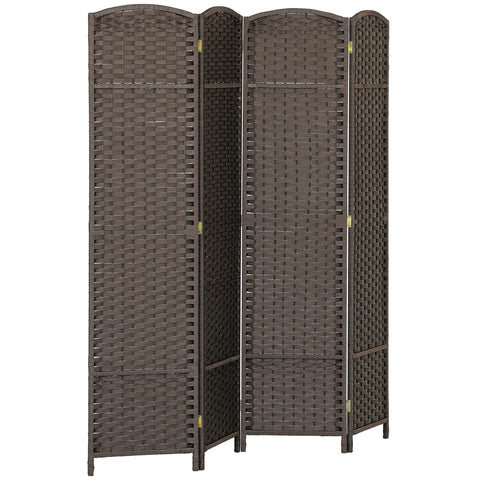 Rootz 4 Panel Foldable Paravent - Room Divider - Privacy Screen - Durable & Stable - 160cm x 1.6cm x 170cm
