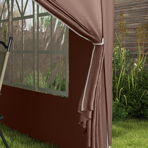 Rootz 3x3m Gazebo Tent - Pavilion - Marquee - UV Protection - Steel Frame - Fits Easy Setup - 2.95m x 2.95m x 2.58m
