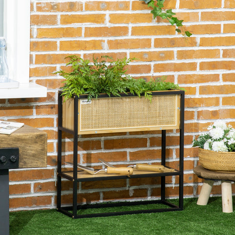 Rootz Planter Plug-In Boards - Raised Bed - Garden Table - Ergonomic Design - 55cm x 20cm x 56cm