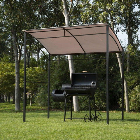 Rootz Barbecue Gazebo - Outdoor Grilling Pavilion - BBQ Shelter - Fire-Retardant Roof - Durable Steel Frame - Convenient Side Hooks - 215cm x 150cm x 220cm