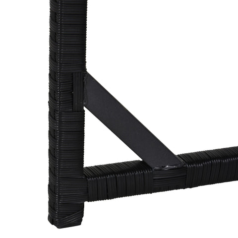 Rootz Garden Furniture Set - Patio Set - Outdoor Seating - Space-Saving - Table: 109x109x72cm, Armchair: 56x52x87cm, Stool: 41x41x31cm