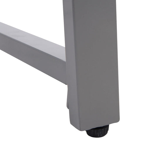 Rootz Garden Table - Garden Side Table - Coffee Desk - Garden Furniture With Tempered Glass - Polyrattan + Aluminum - Gray - 50 x 49.5 x 50 cm