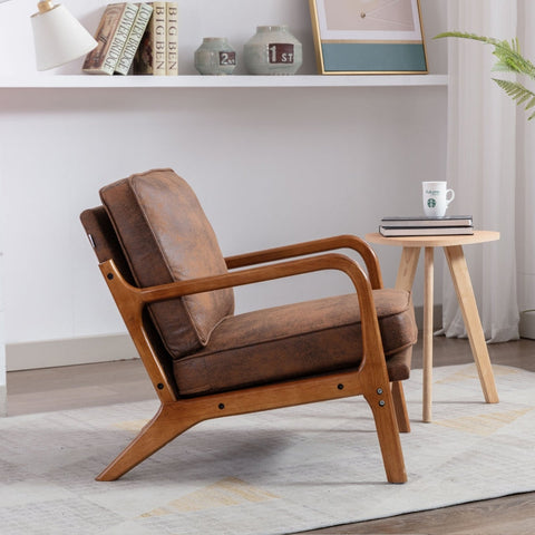 Rootz Modern Elegant Armchair - Stylish Chair - Comfortable Seating - Unparalleled Comfort - 65cm x 80cm x 76cm