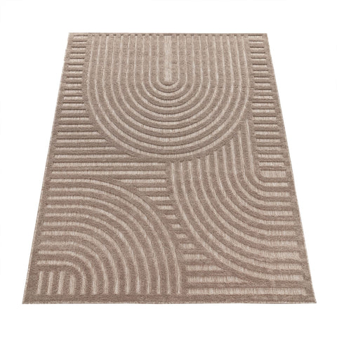 Indoor & Outdoor Rug – Durable – Geometric 3D Design – Easy-Care – Robust