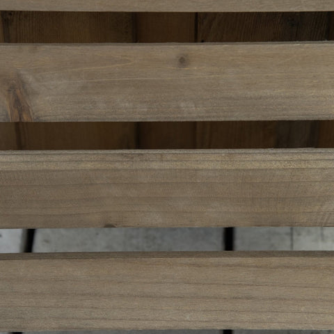 Rootz Set van 2 massief houten rollende plantenstandaards - Verplaatsbare plantenplank - Houten plantenrek - Mobiliteit - Stabiliteit - Veelzijdigheid - 30 cm x 30 cm x 7 cm - Bruin + Zwart