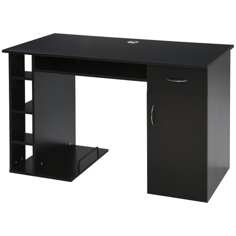 Rootz Computer Desk - Multifunctional Desk - Workstation - Ample Storage - MDF - 120 x 60 x 74 cm