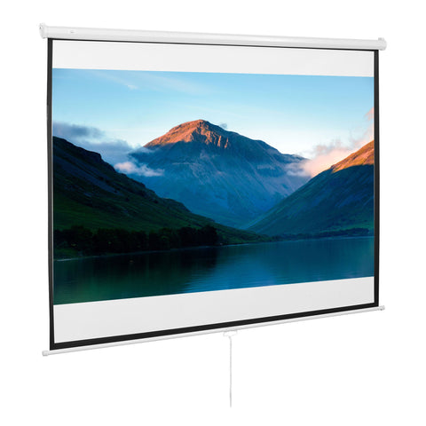 Rootz Projector Canvas - Projection Screen - Home Theater - Adjustable Viewing - 203cm x 152cm - 100-Inch Display