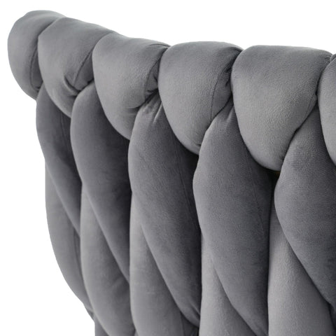 Rootz Velvet Dining Chair - Swivel Chair - Modern Armchair - 360° Rotation - 63cm x 50cm x 87cm