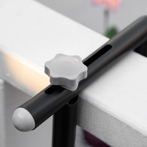 Rootz Balcony Hanging Table - Foldable Outdoor Table - Height-Adjustable Table - Space-Saving Design - 60L x 60B x 57-72H cm - Black