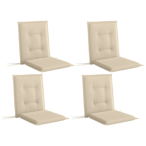 Rootz 4 Piece Set Seat Cushion - Chair Cushion - Stool Pillow - Maximum Comfort - 108cm x 50cm x 5cm - Indoor Outdoor Use - UV & Water-Resistant