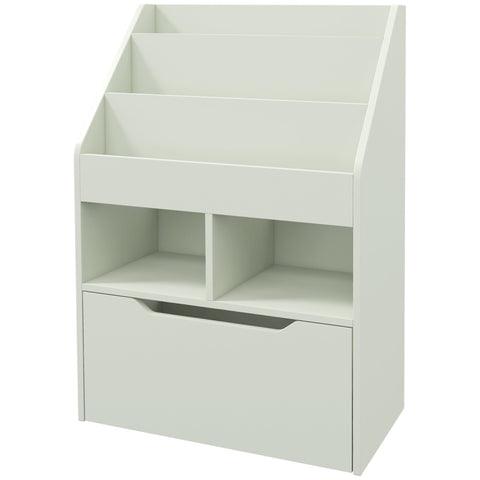Rootz Multi-Purpose Bookcase Shelf - Storage Unit - Grey - Ample Storage - 60cm x 29.9cm x 90cm