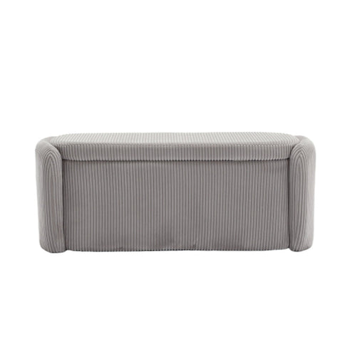 Rootz Modern Storage Stool - Minimalist Ottoman - Velvet Bench - Durable & Comfortable - 112L x 41W x 42H cm