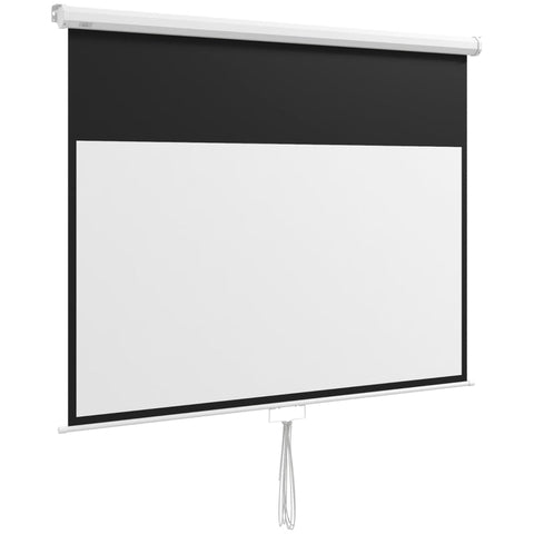 Rootz Projector Screen with Stand - 80 Inch - Wrinkle-Resistant - Wide Viewing Angle - Wall/Ceiling Mount - 172cm x 96cm - 16:9