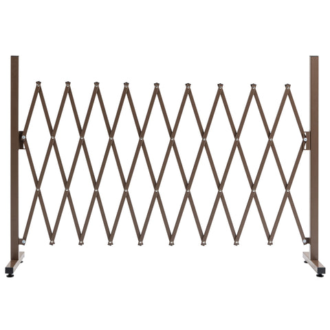 Rootz Retractable Barrier - Safety Gate - Extendable Fence - Durable Aluminum - 250L x 31B x 104H cm