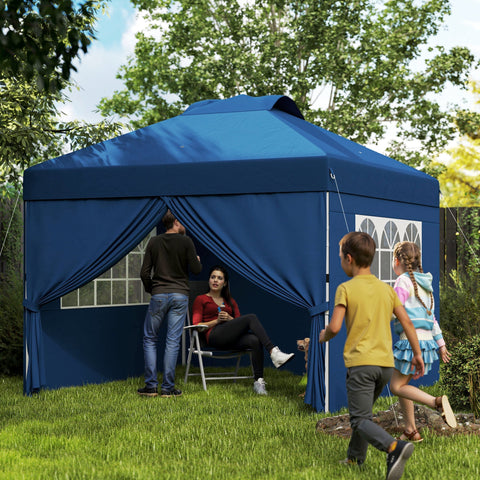 Rootz Pop-Up Foldable Party Tent - Event Tent - Gazebo Canopy - UV30+ Protection - 297cm x 297cm x 284cm