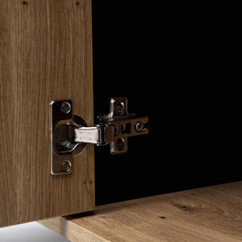 Rootz Sideboard - Buffet Cabinet - Modern Credenza - LED Lighting - 140cm x 78cm x 41cm - Stylish Design & Ample Storage