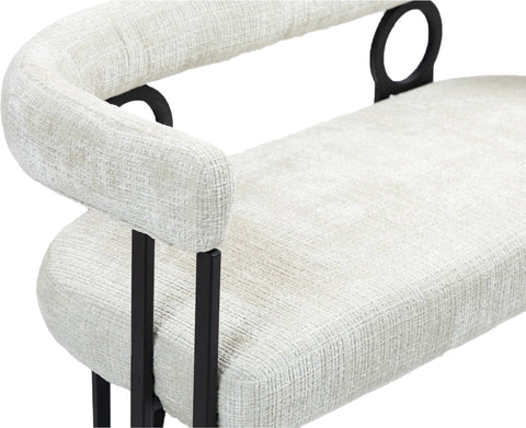 Rootz Double Sofa - Love Seat - Modern Couch - Chenille Fabric - 118cm x 53cm x 71cm - Ergonomic Comfort