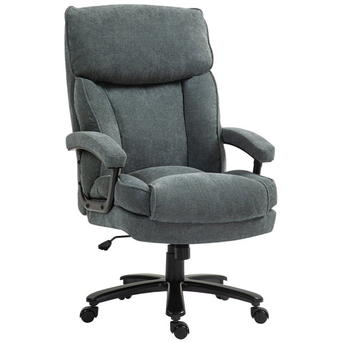 Rootz Desk Chair - Office Chair - PC Chair - Supports 200 kg - Foam Padding - 68.5W x 79D x 117-125H cm