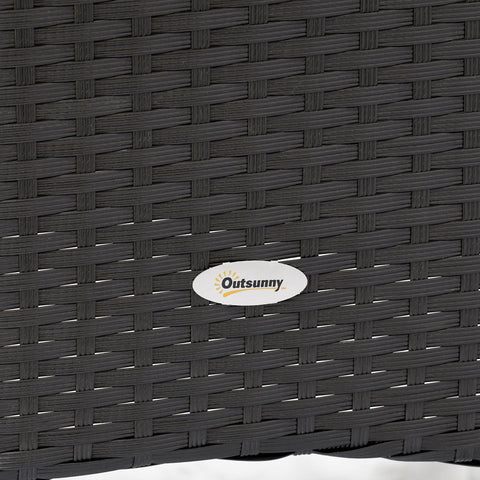 Rootz 6 Person Garden Furniture Set - Outdoor Dining Set - Patio Set - Washable Cushions - 130cm x 90cm x 75cm Table, 58cm x 58cm x 85cm Chairs