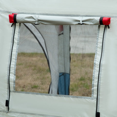 Rootz Camping Tent - Family Tent - Outdoor Shelter - Water-repellent - 5.10m x 2.40m x 1.80m